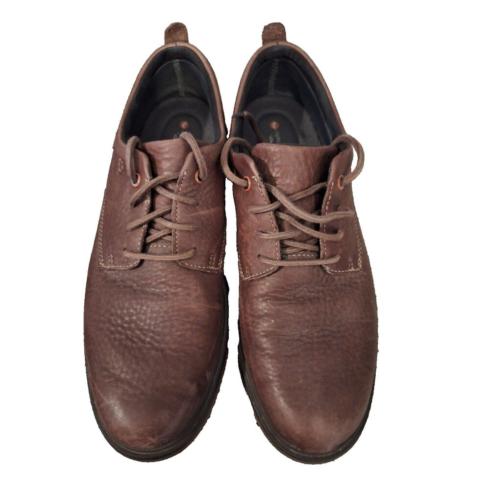 Clark’s Unstructured Men’s Brown Leather Lace Up Shoes Size 12 M  26137‎ Comfort